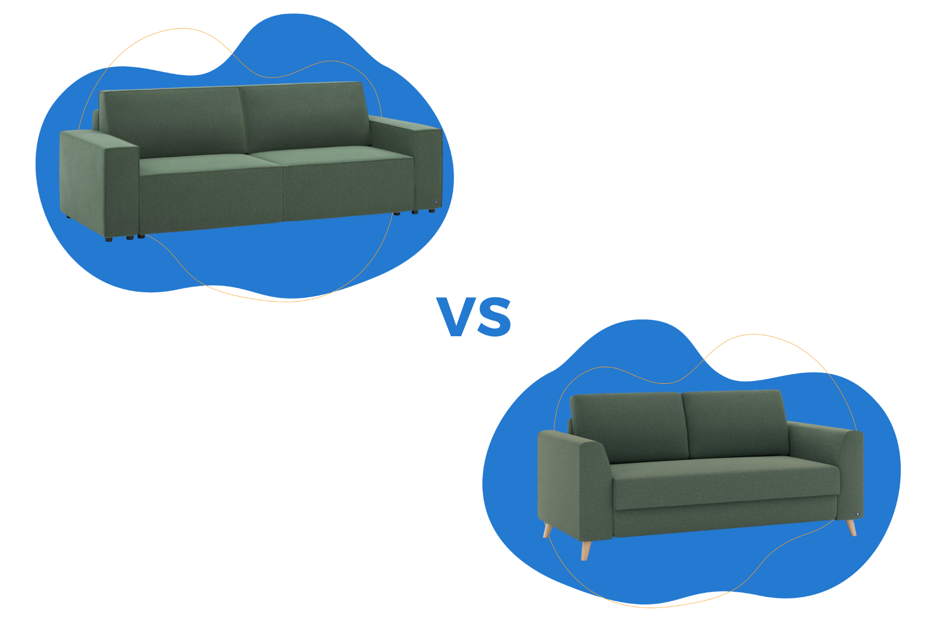 Bruno Schlafsofa vs Bruno LOUNGE Schlafsofa